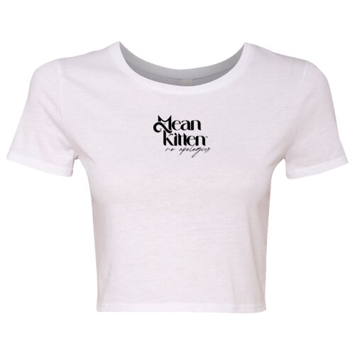 Mean Kitten (Black) Cropped T Thumbnail