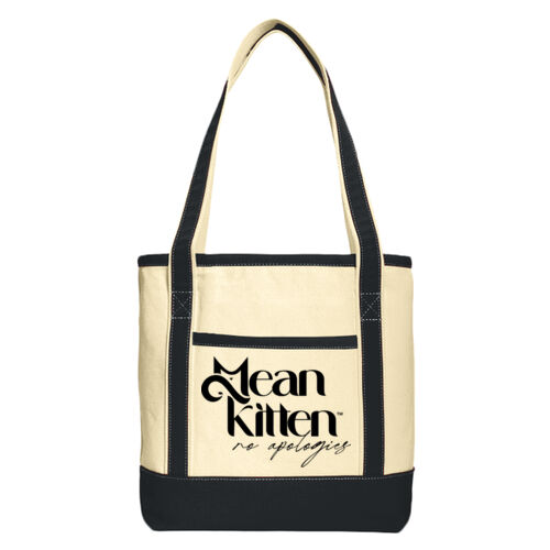 Mean Kitten Fancy Tote Bag Thumbnail