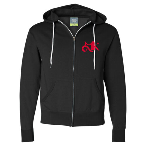 MK Unisex Zipper Hoodie with no apologies (back) Thumbnail