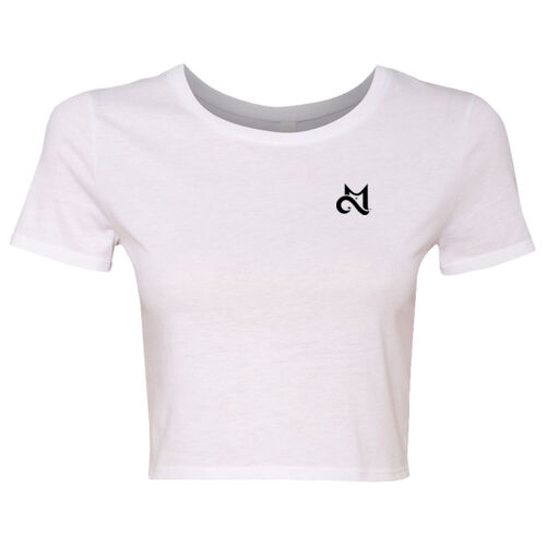 M (Black) with no apologies back Cropped T  Thumbnail