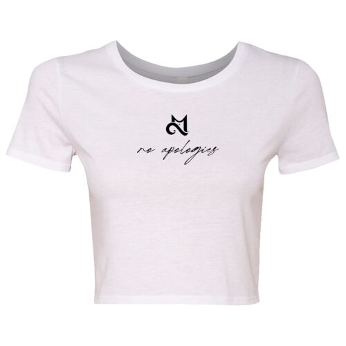 M (Black) with no apologies front Cropped T  Thumbnail